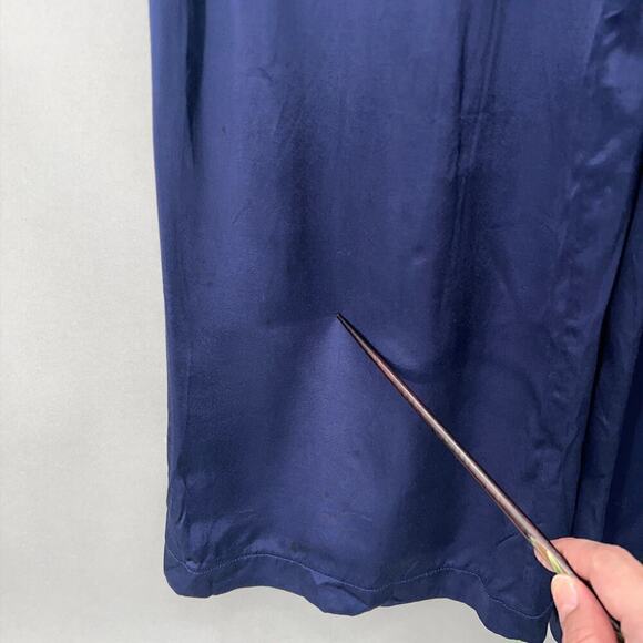 Badgley Mischka Navy Sequin Jumpsuit Womens 6 Formal Gala Evening - Picture 4 of 10